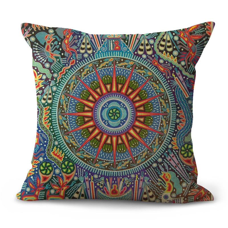Bohemian Ethnic Line-Throw Pillow Cover-Home Decor Collection DromedarShop.com Online Boutique