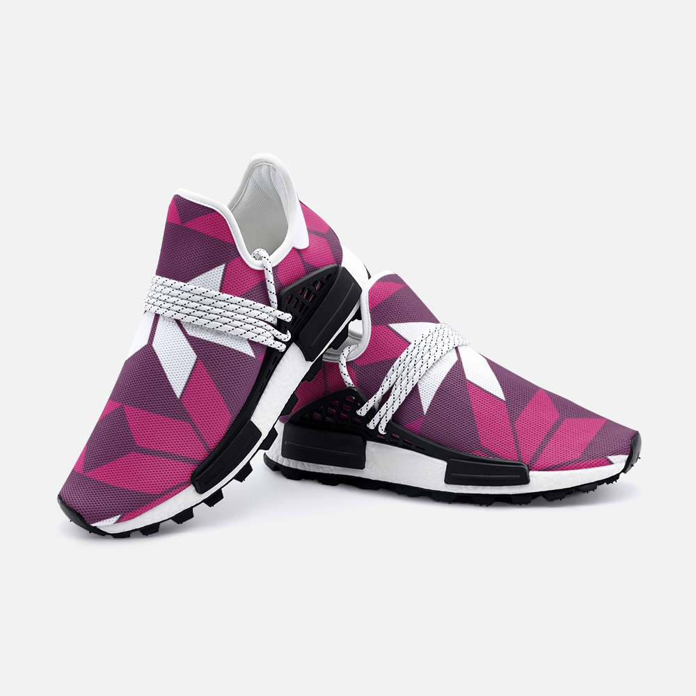 Aztec Purple pattern  Unisex Lightweight Sneaker S-1 Boost DromedarShop.com Online Boutique