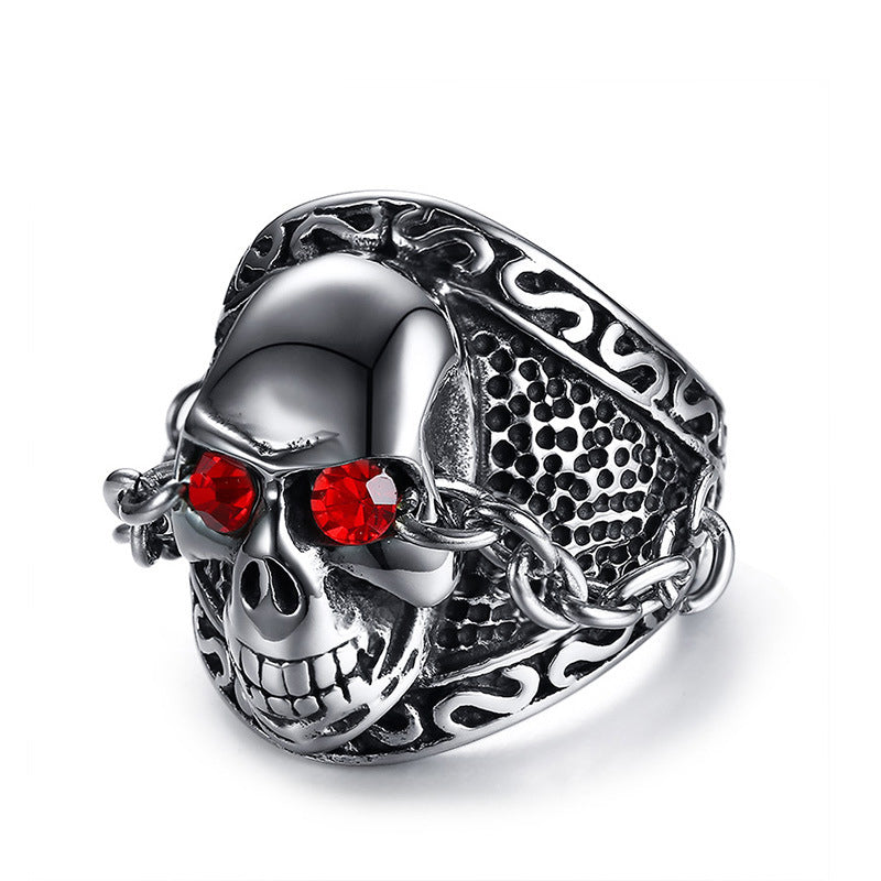 Rhinestone Skull Ring DromedarShop.com Online Boutique