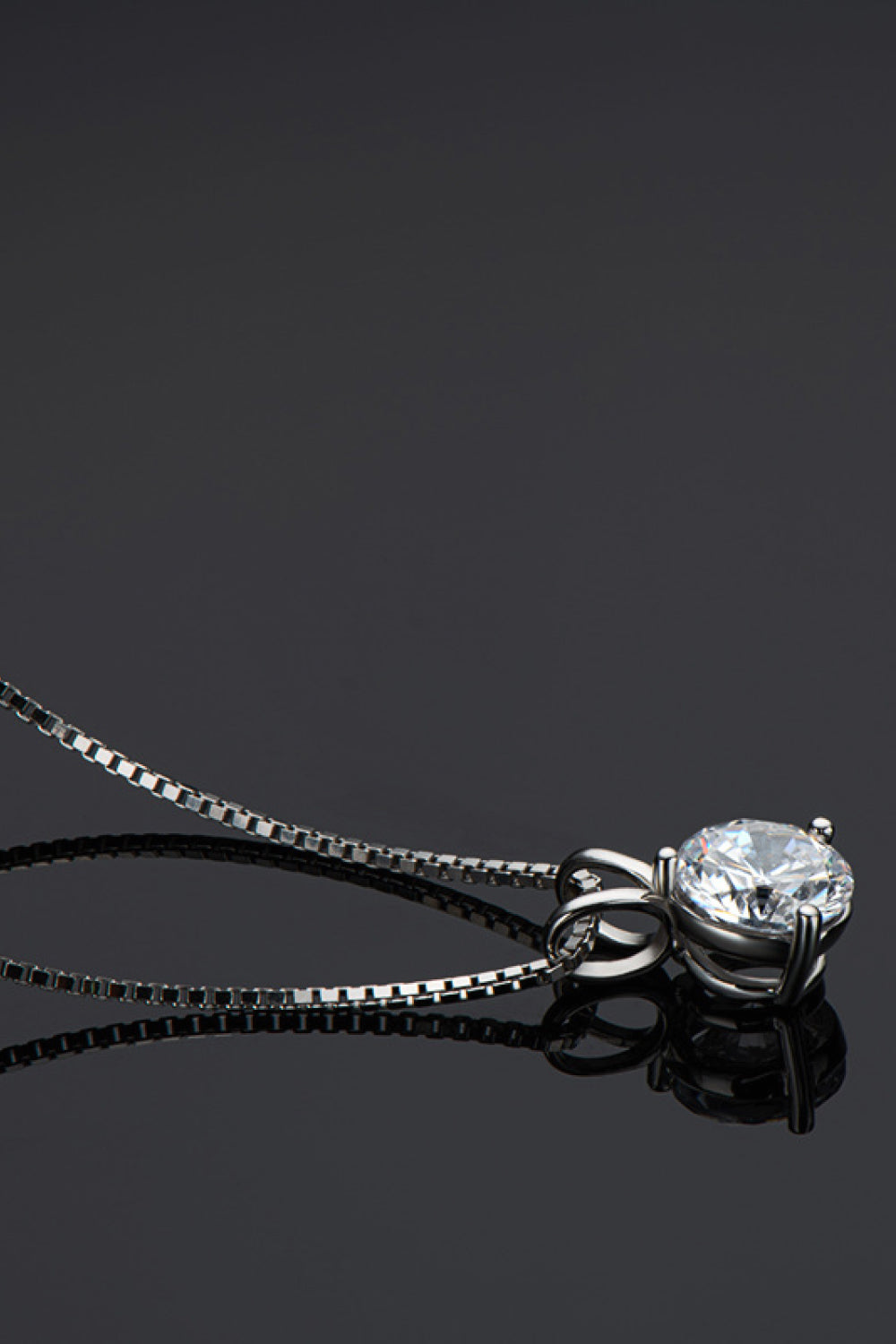 Show Off 1 Carat Moissanite Pendant Necklace - DromedarShop.com Online Boutique