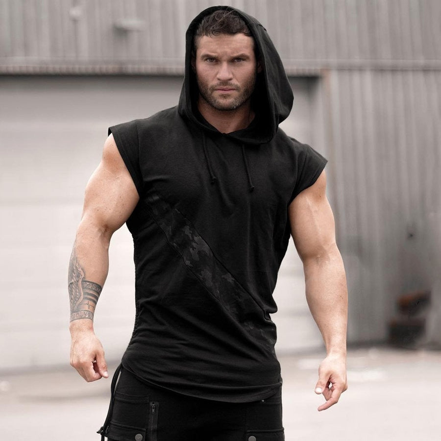 Men Bodybuilding Tank Top sleeveless Hoodie Sweatshirt - DromedarShop.com Online Boutique
