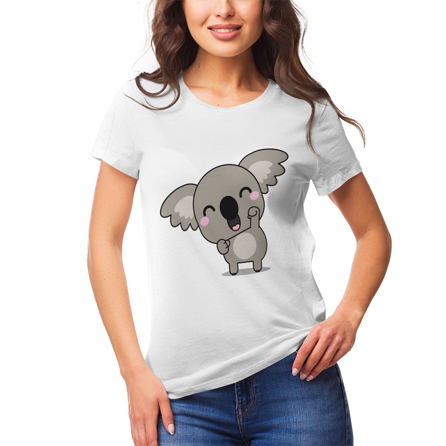 Koala Serie 4 Women's Ultrasoft Pima Cotton T‑shirt - DromedarShop.com Online Boutique