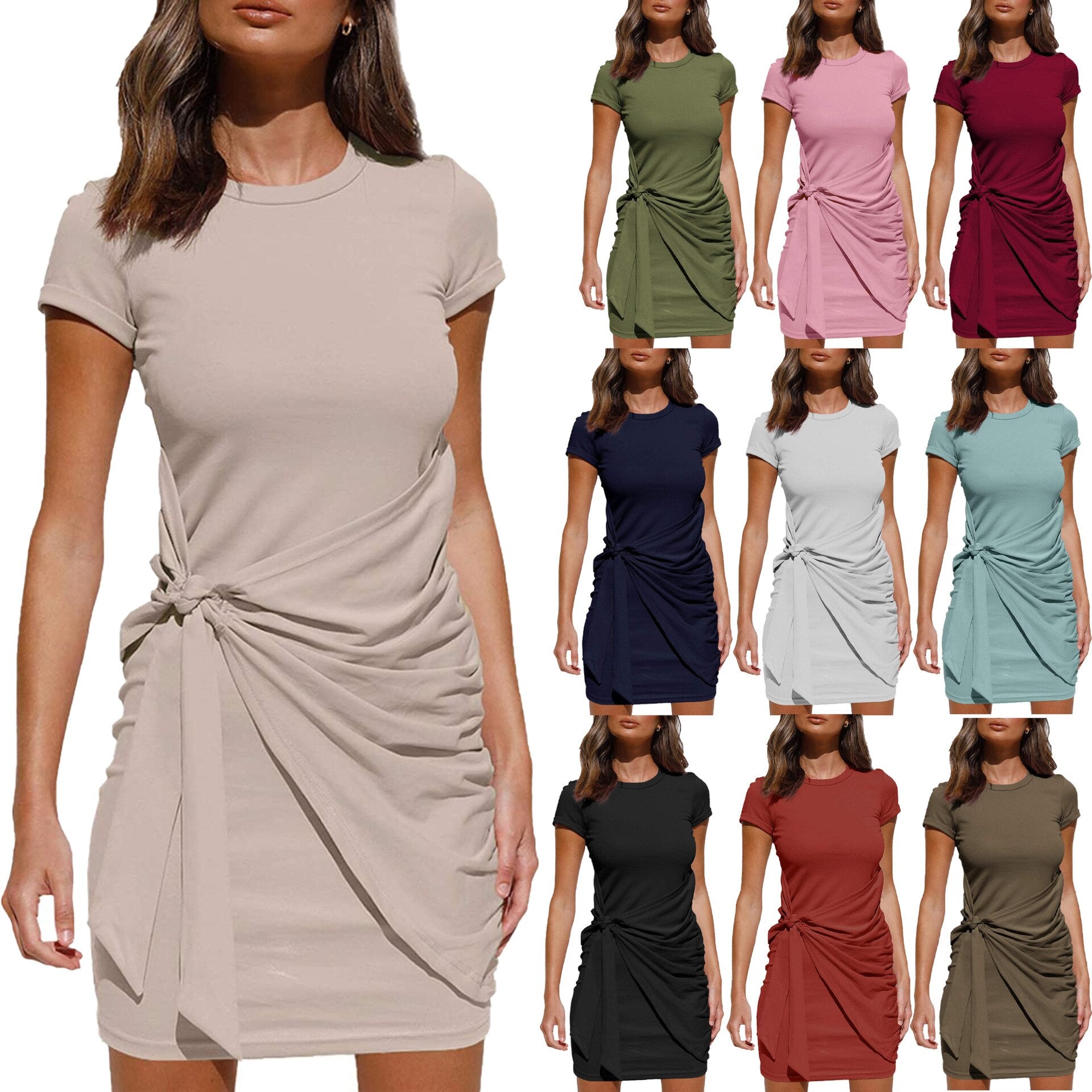 Summer Women T-Shirt Dress DromedarShop.com Online Boutique