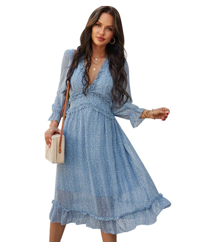 Ladies Vintage Chiffon Dress DromedarShop.com Online Boutique