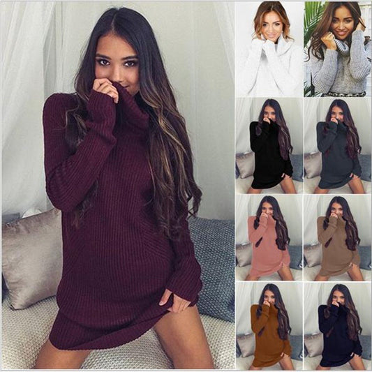 Women Knitted Long Sleeve Pullovers DromedarShop.com Online Boutique