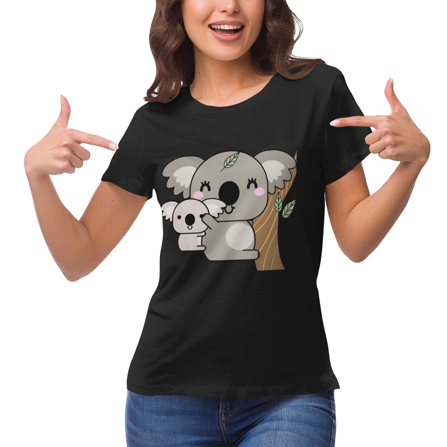 Koala Serie 10 Women's Ultrasoft Pima Cotton T‑shirt - DromedarShop.com Online Boutique