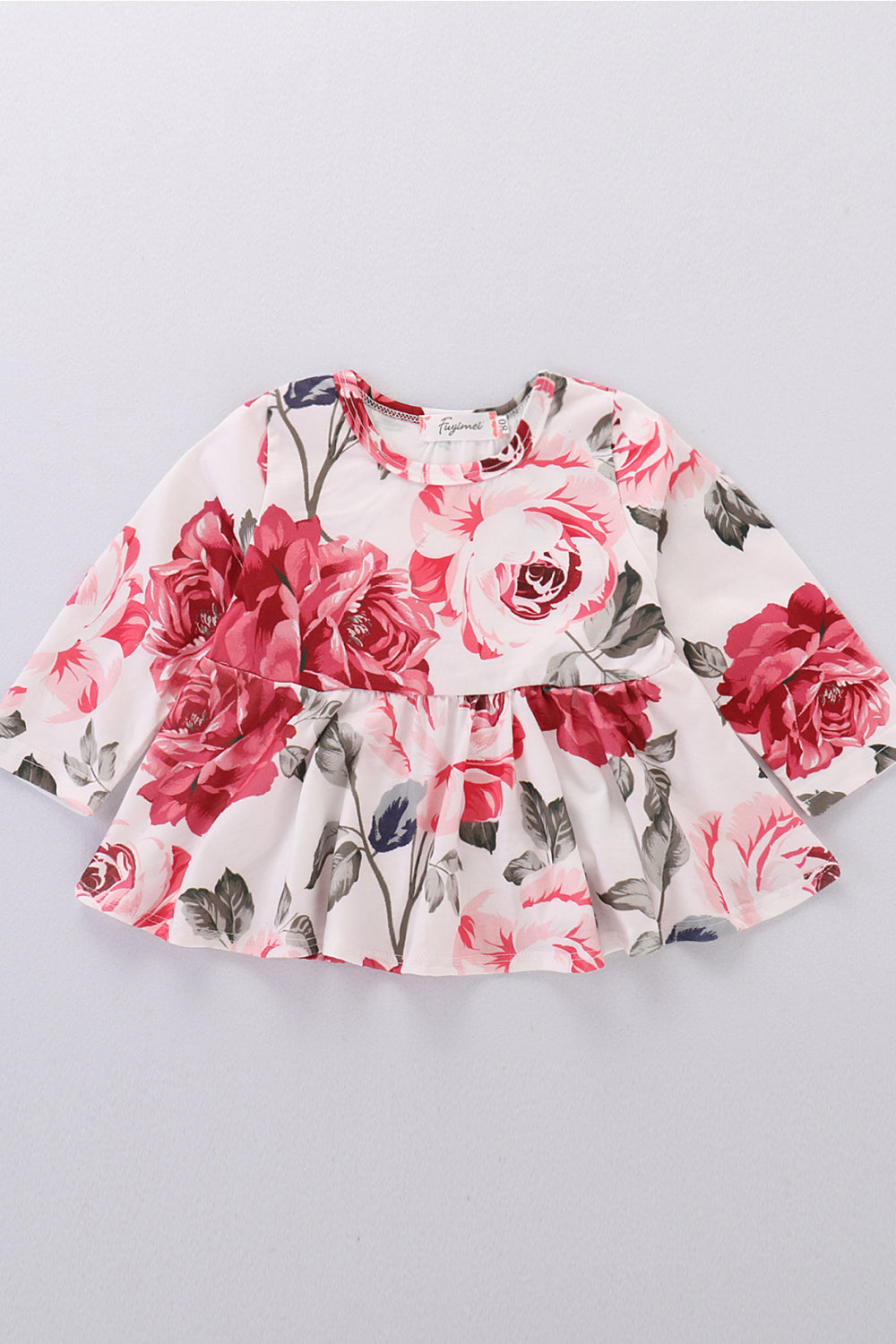 Girls Floral Babydoll Top and Jeans Set - DromedarShop.com Online Boutique