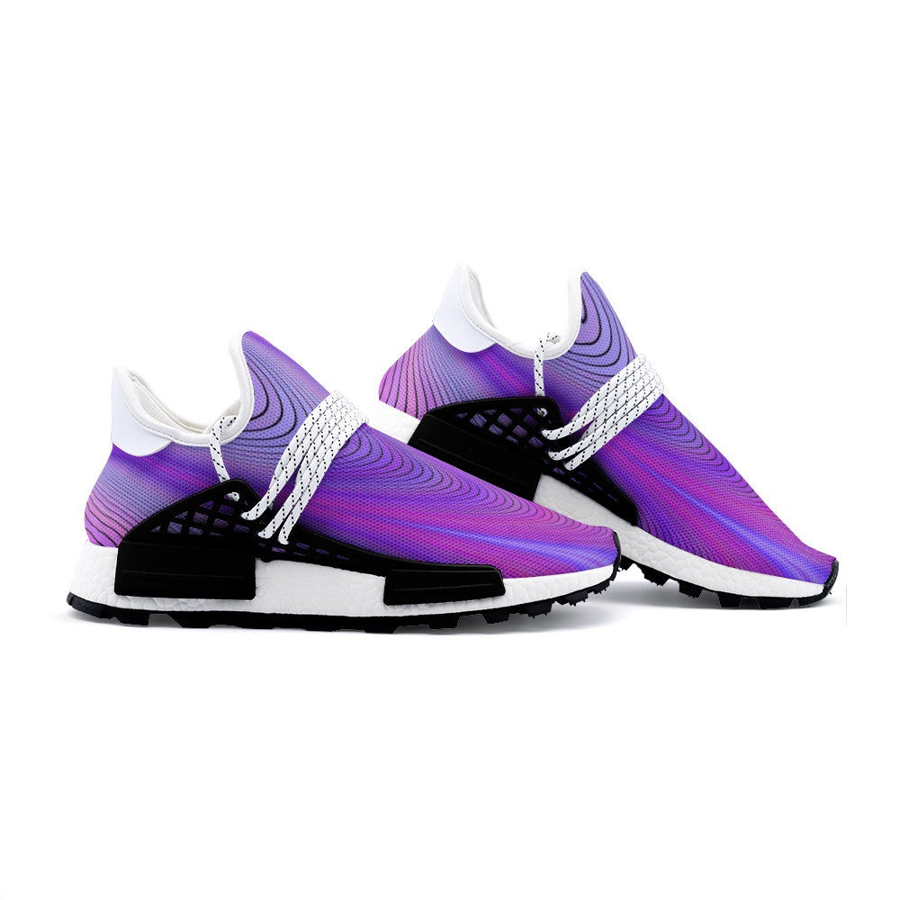 Psychedelic Purple-wawes Unisex Lightweight Sneaker S-1 boost - DromedarShop.com Online Boutique