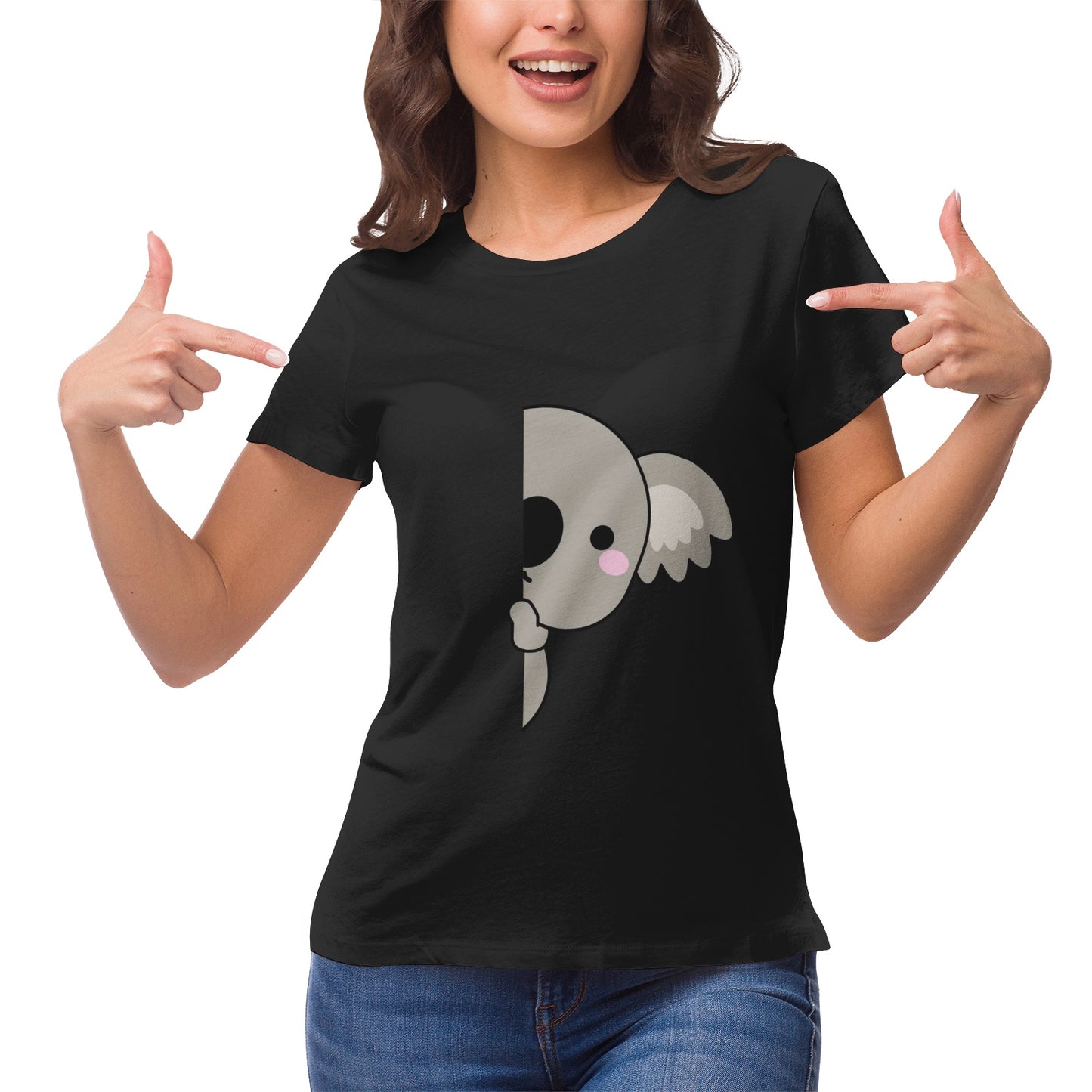 Koala Serie 1 Women's Ultrasoft Pima Cotton T‑shirt - DromedarShop.com Online Boutique