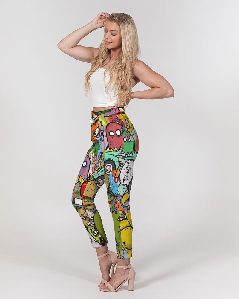 Crowded Street Women's Belted Tapered Pants DromedarShop.com Online Boutique