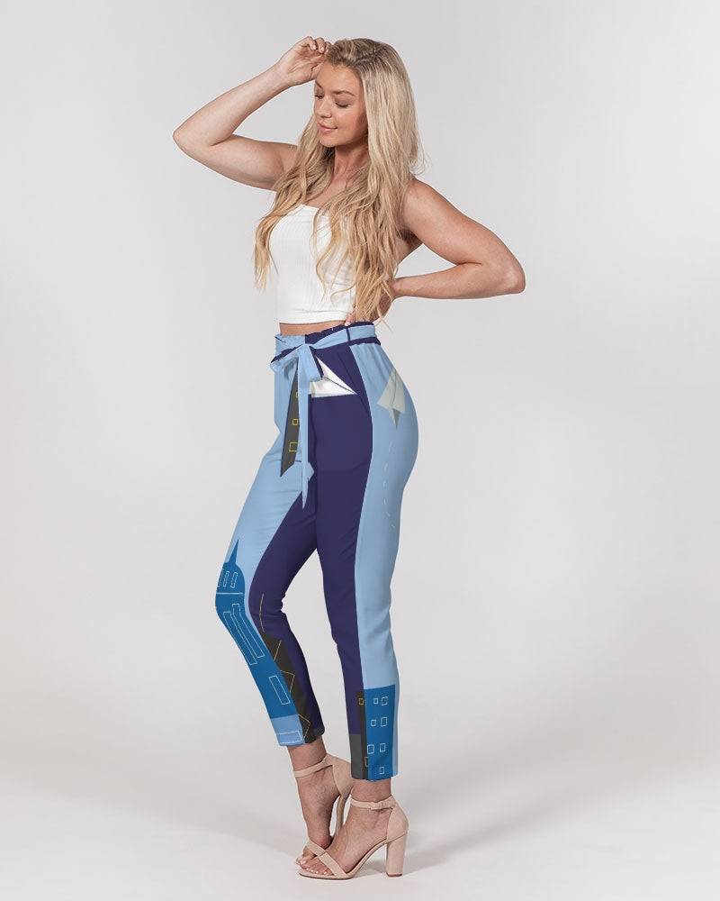 Day To Night Women's Belted Tapered Pants DromedarShop.com Online Boutique