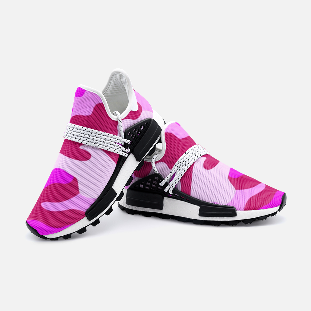 Intensive Pink Camouflage Unisex Lightweight Sneaker S-1 Boost DromedarShop.com Online Boutique