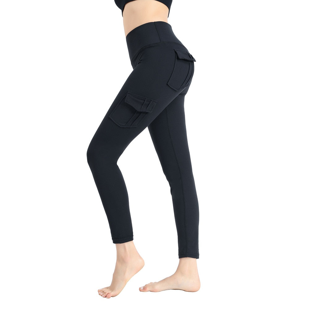Women Outdoor Running Fitness Yoga Pocket Pants DromedarShop.com Online Boutique