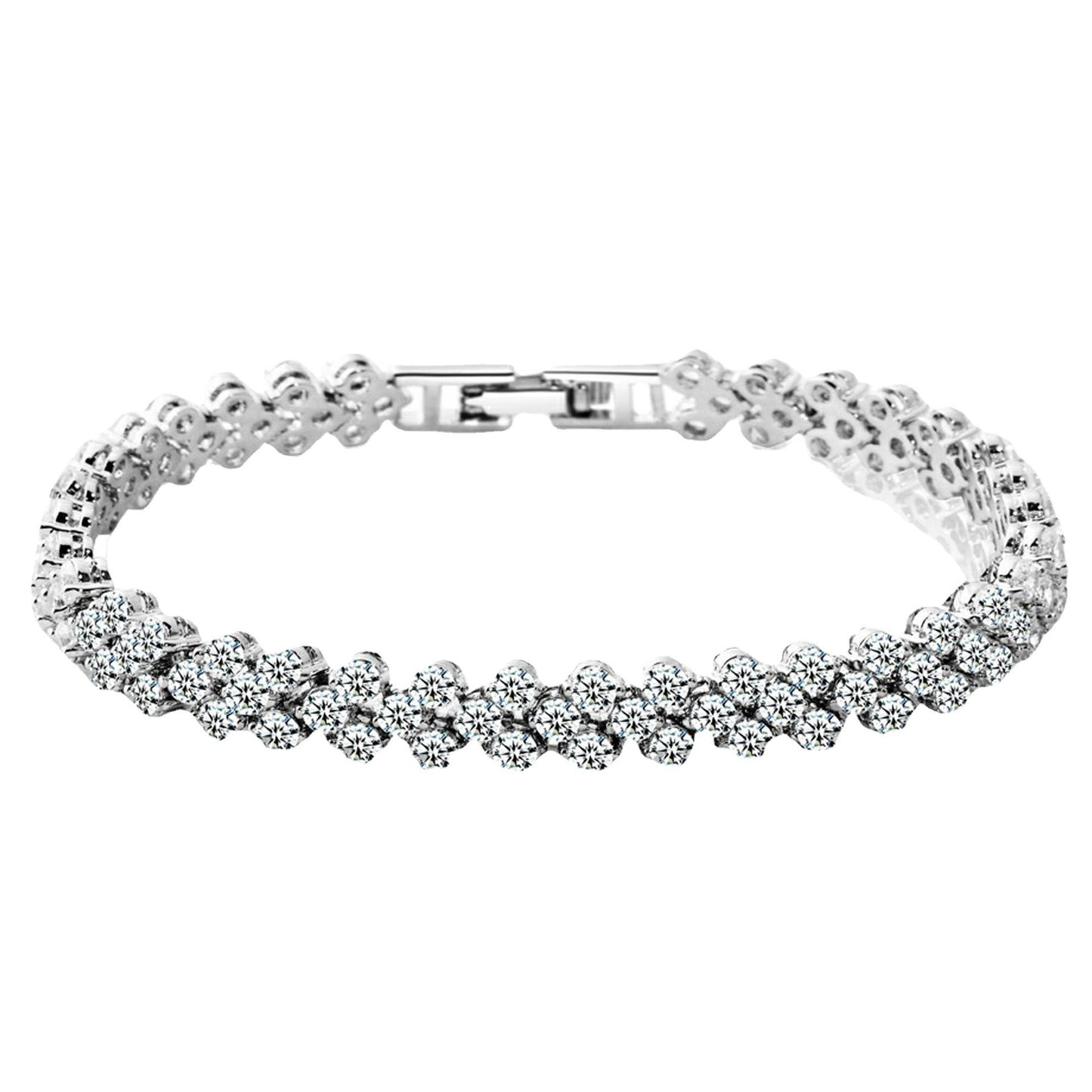 Roman Women's Zircon Crystal New Bracelet DromedarShop.com Online Boutique