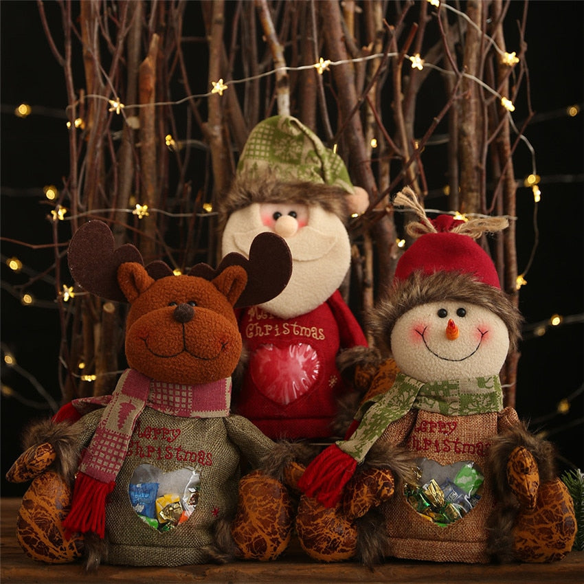 30cm Large Cute Christmas Doll Candy Bags DromedarShop.com Online Boutique