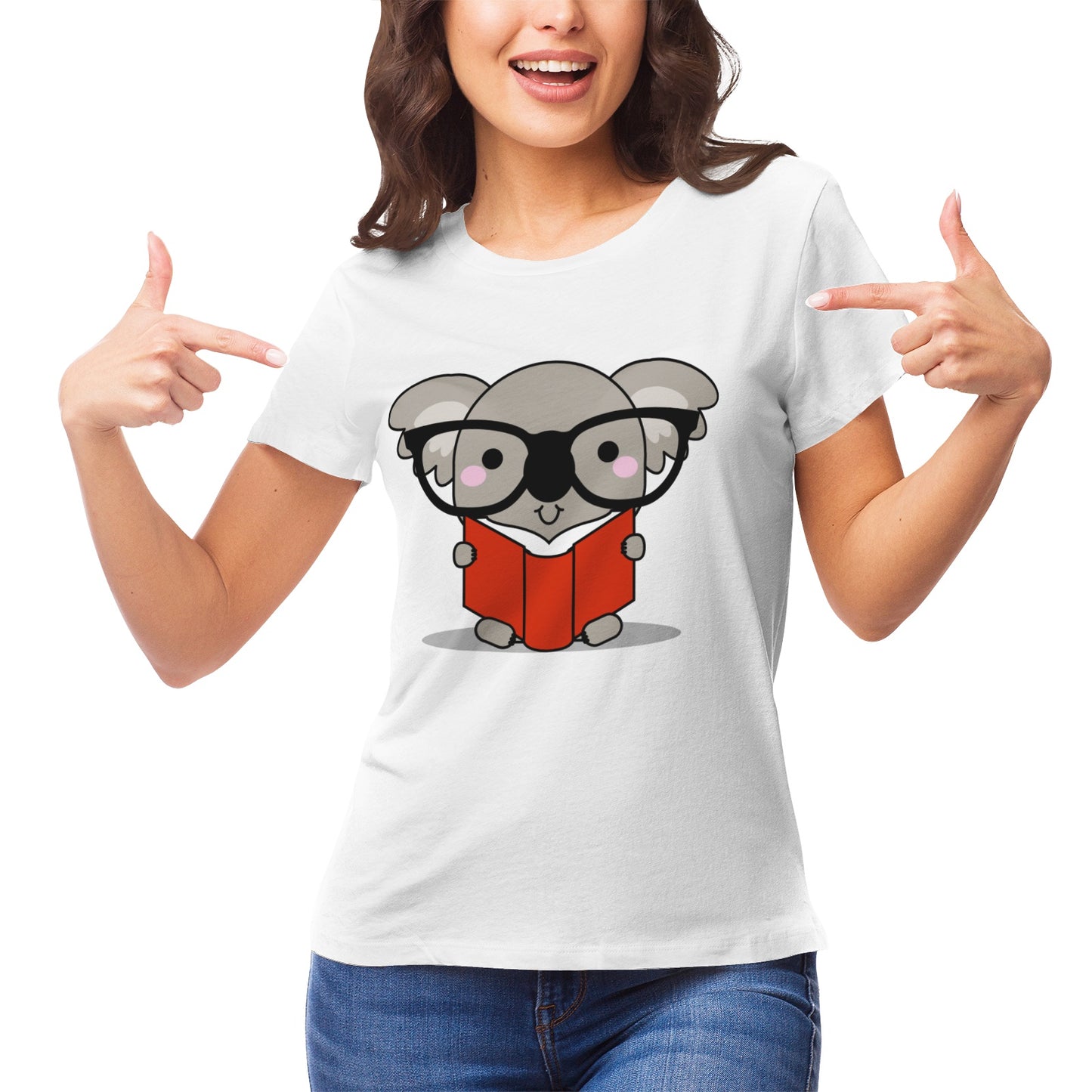 Koala Serie 5 Women's Ultrasoft Pima Cotton T‑shirt - DromedarShop.com Online Boutique