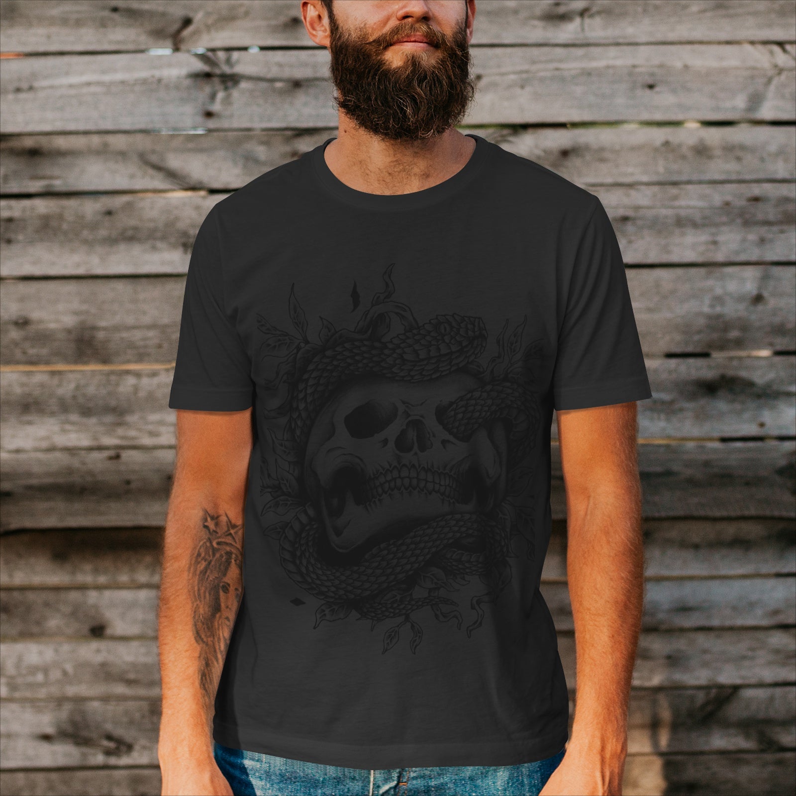 Snake Skull T-Shirt DromedarShop.com Online Boutique