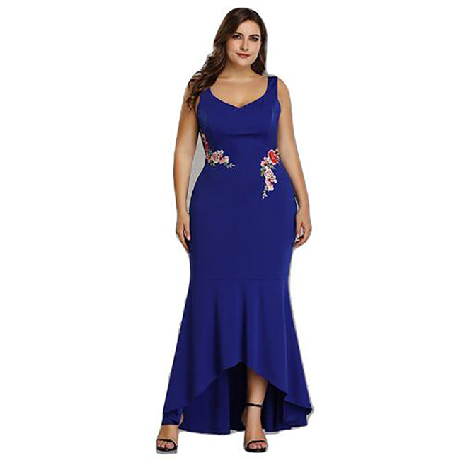 Maxi  V Neck Long Elegant Party Female Dress DromedarShop.com Online Boutique