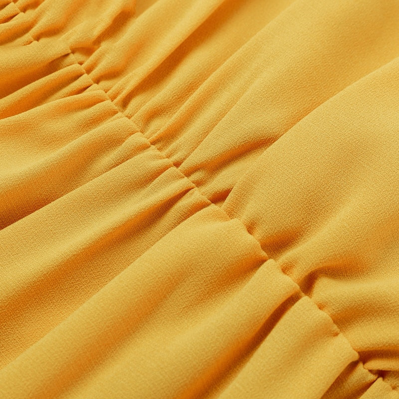 Vintage long sleeve chiffon summer women's dress - DromedarShop.com Online Boutique