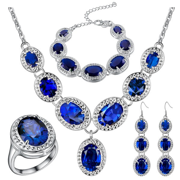 925 Silver Jewelry Earrings Pendant Necklace Rings Bracelet Sets DromedarShop.com Online Boutique