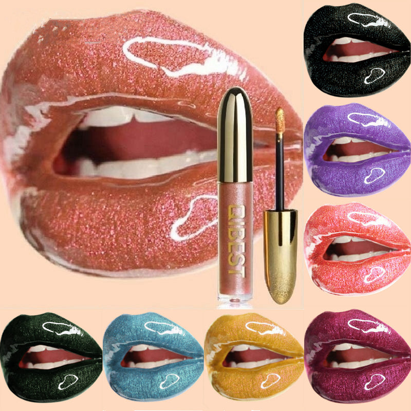 Lip Gloss Magic Lipstick Glitter Lip Waterproof Metallic Liquid Lipsticks DromedarShop.com Online Boutique