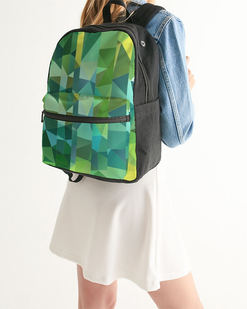 Green Line 101 Small Canvas Backpack DromedarShop.com Online Boutique
