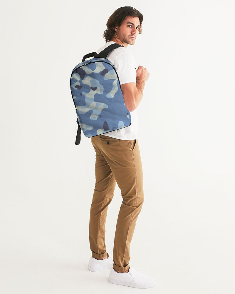 Blue Maniac Camouflage Large Backpack DromedarShop.com Online Boutique