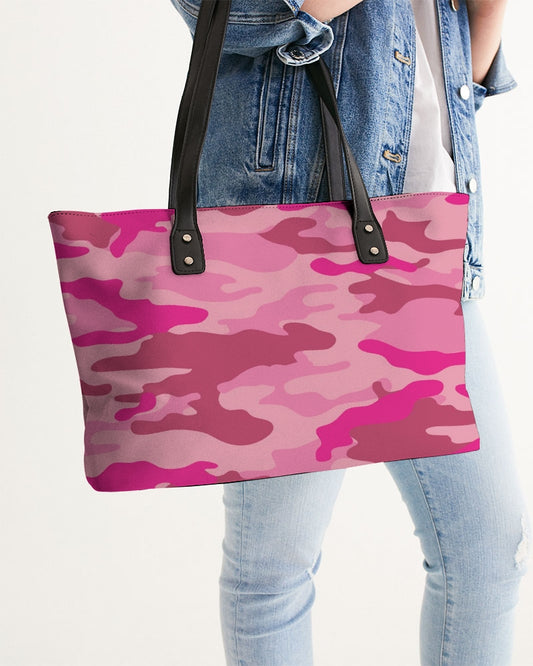 Pink 3 Color Camouflage Stylish Tote DromedarShop.com Online Boutique