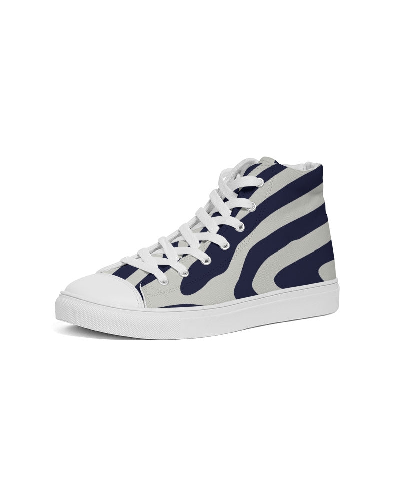 Zebra Men's Hightop Canvas Shoe DromedarShop.com Online Boutique