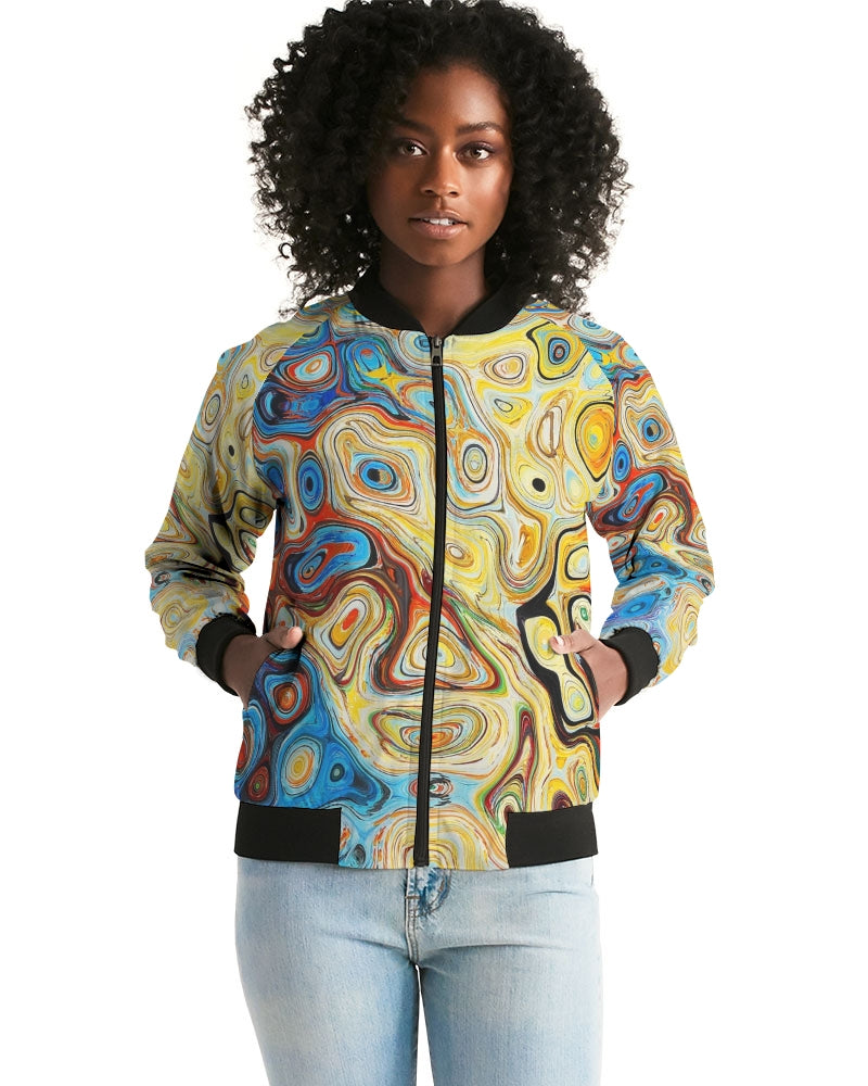 You Like Colors Women's Bomber Jacket DromedarShop.com Online Boutique