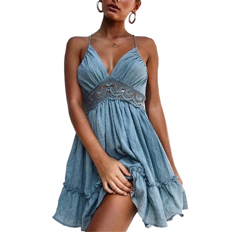 Women's Elegant Strap Dress - DromedarShop.com Online Boutique