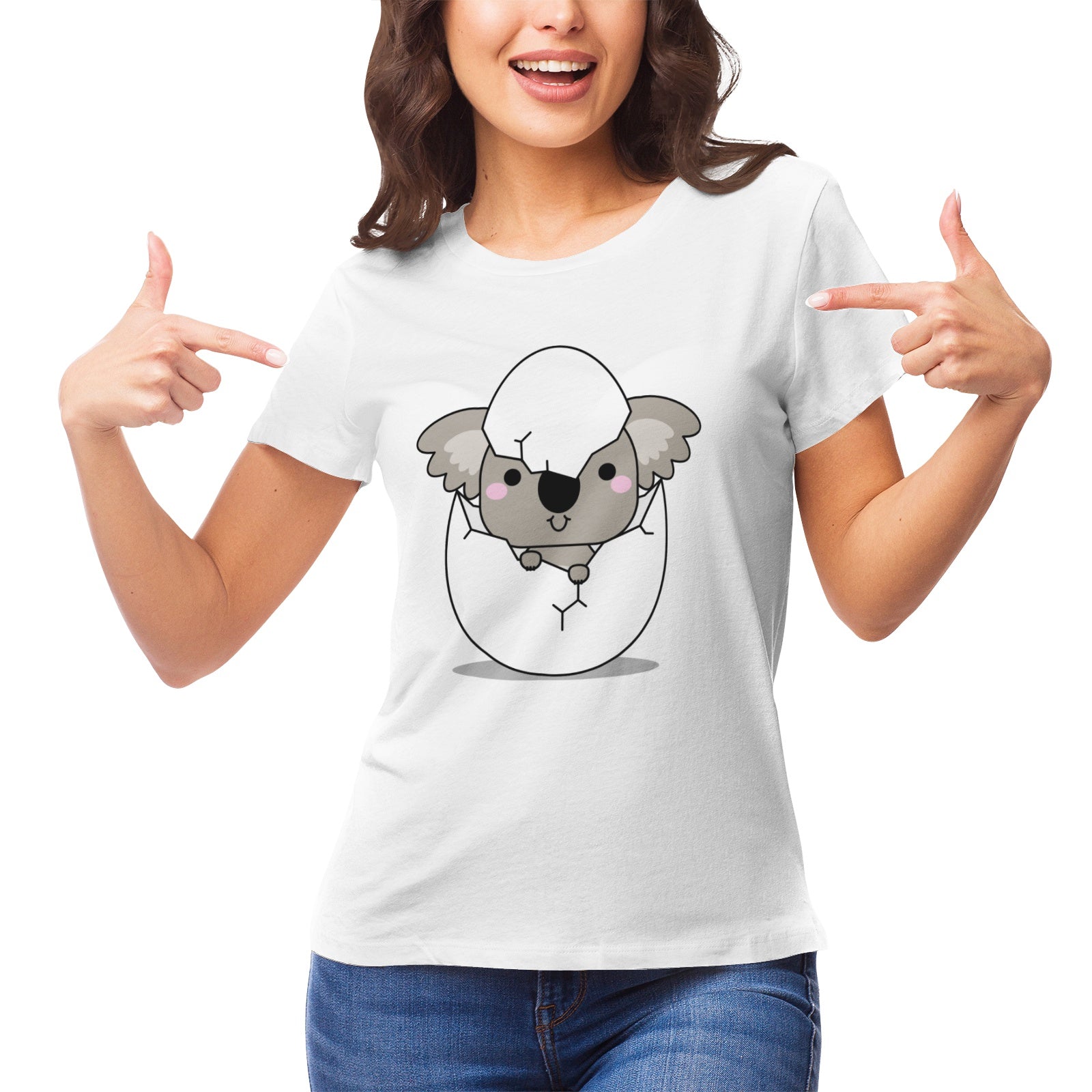 Koala Serie 20 Women's Ultrasoft Pima Cotton T‑shirt - DromedarShop.com Online Boutique