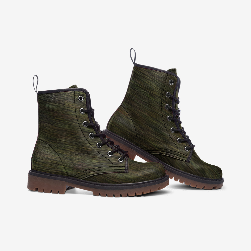 Jungle Grass Casual Leather Lightweight Unisex Boots DromedarShop.com Online Boutique