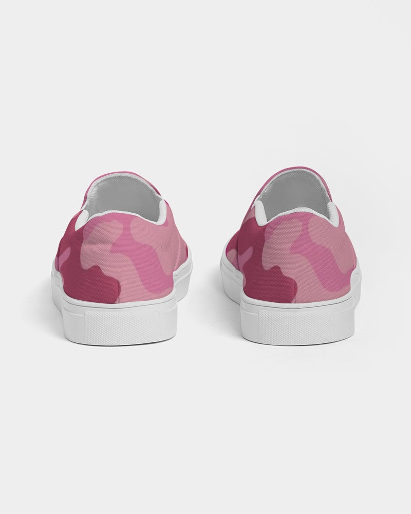 Pink  3 Color Camouflage Women's Slip-On Canvas Shoe DromedarShop.com Online Boutique
