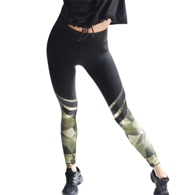 Camouflage Stripe Bodybuilding Women's leggings DromedarShop.com Online Boutique