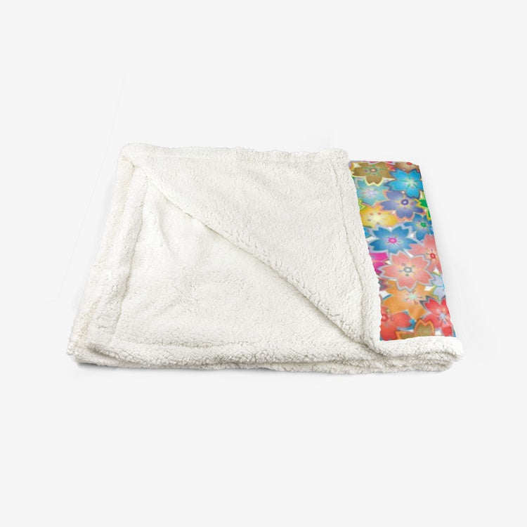 Floral Double-Sided Super Soft Plush Blanket DromedarShop.com Online Boutique