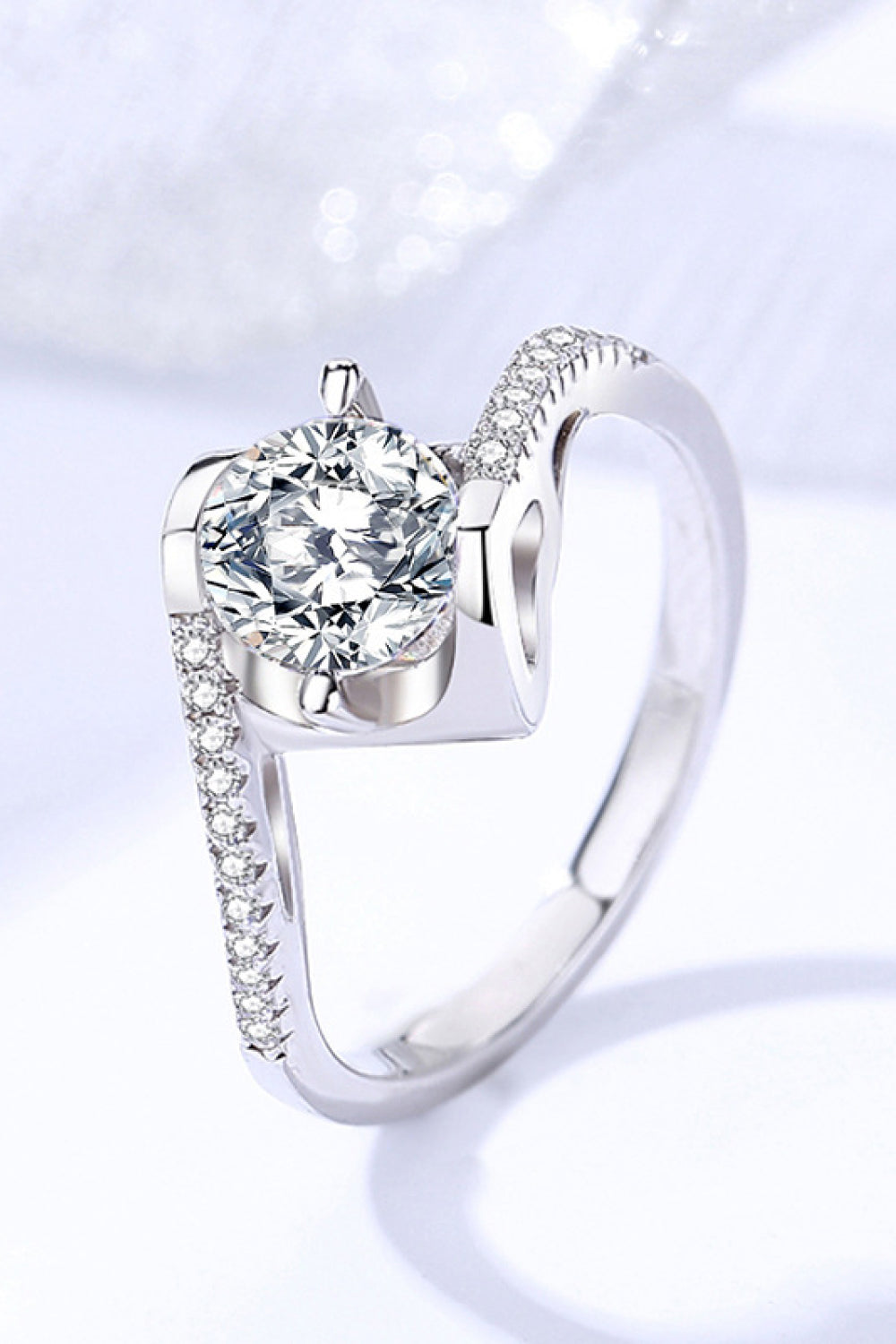 Darling You 925 Sterling Silver Moissanite Ring - DromedarShop.com Online Boutique