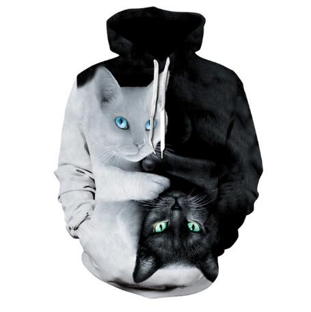 Cute Cat 3D Hoodies DromedarShop.com Online Boutique