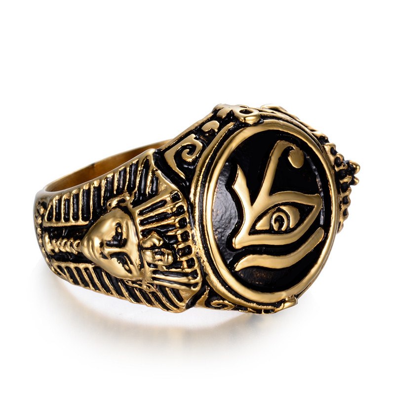 Eye of Horus Amulet Ring - DromedarShop.com Online Boutique