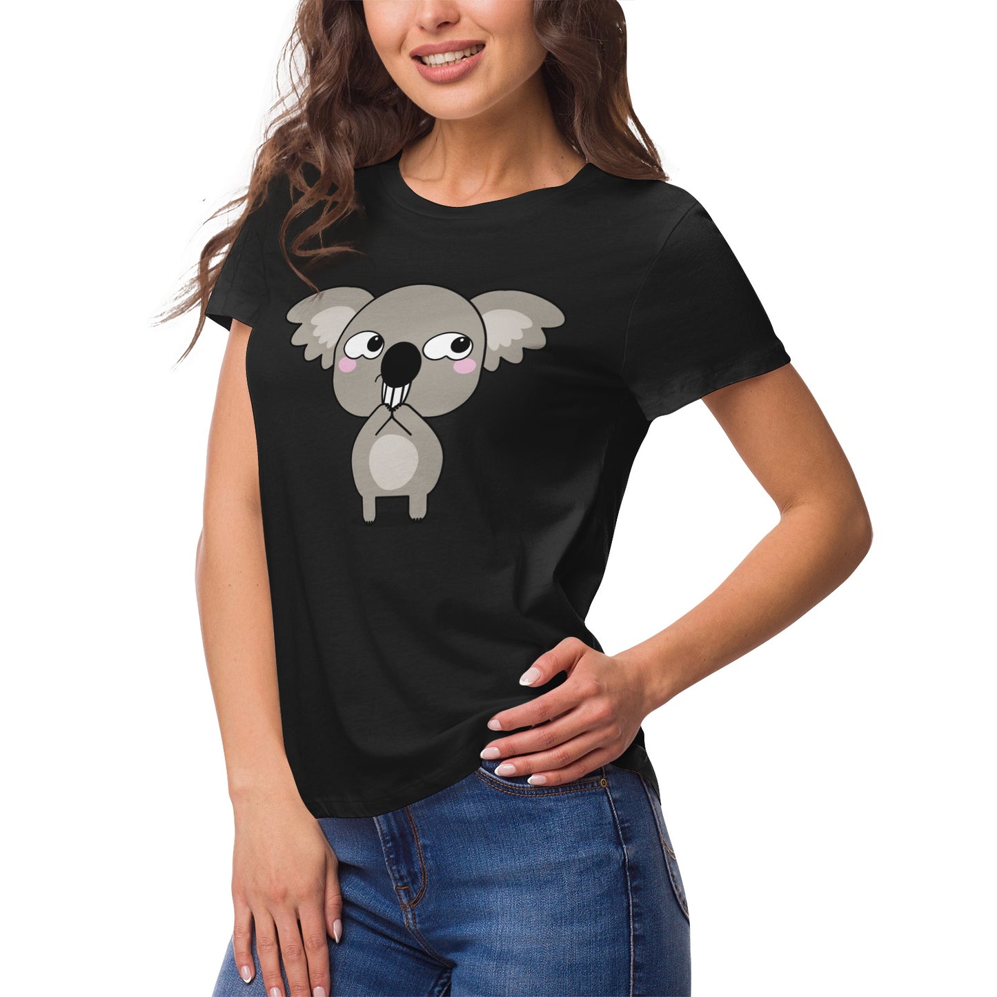 Koala Serie 29 Women's Ultrasoft Pima Cotton T‑shirt - DromedarShop.com Online Boutique