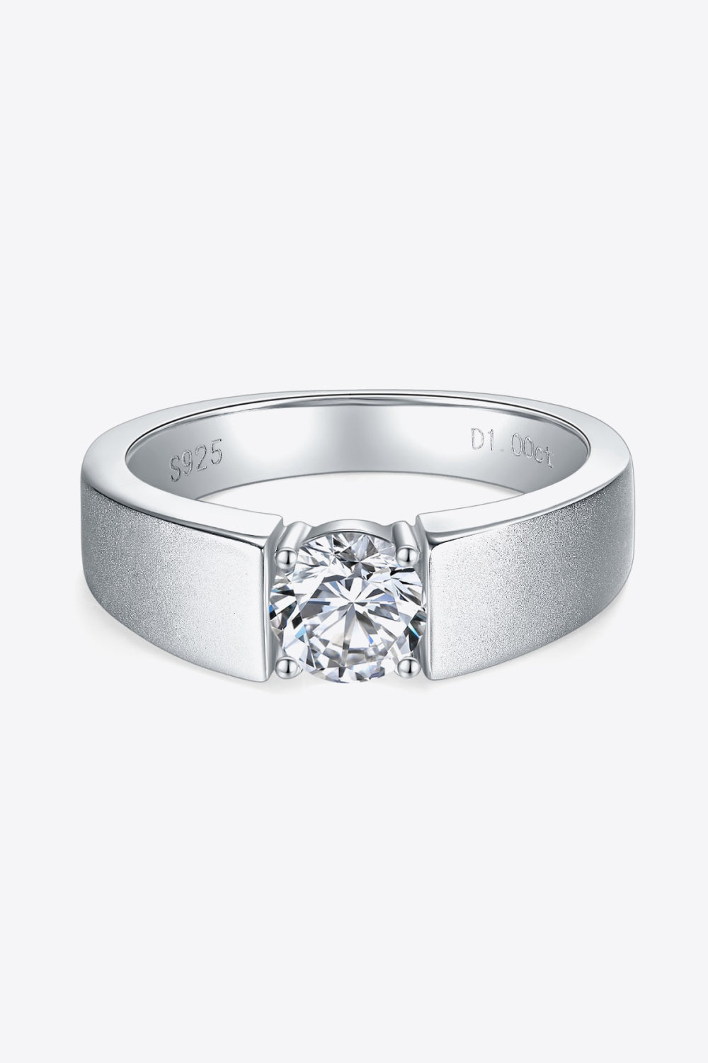 925 Sterling Silver I Carat Moissanite Ring - DromedarShop.com Online Boutique