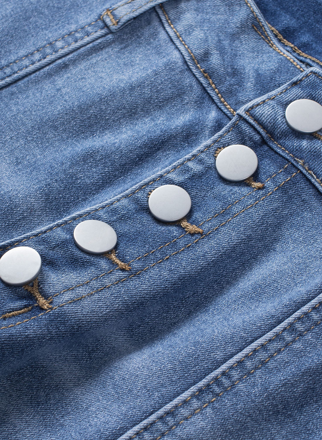Button Fly Center Seam High Rise Jeans - DromedarShop.com Online Boutique