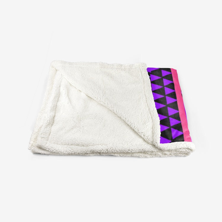 Seamless Purple Double-Sided Super Soft Plush Blanket DromedarShop.com Online Boutique
