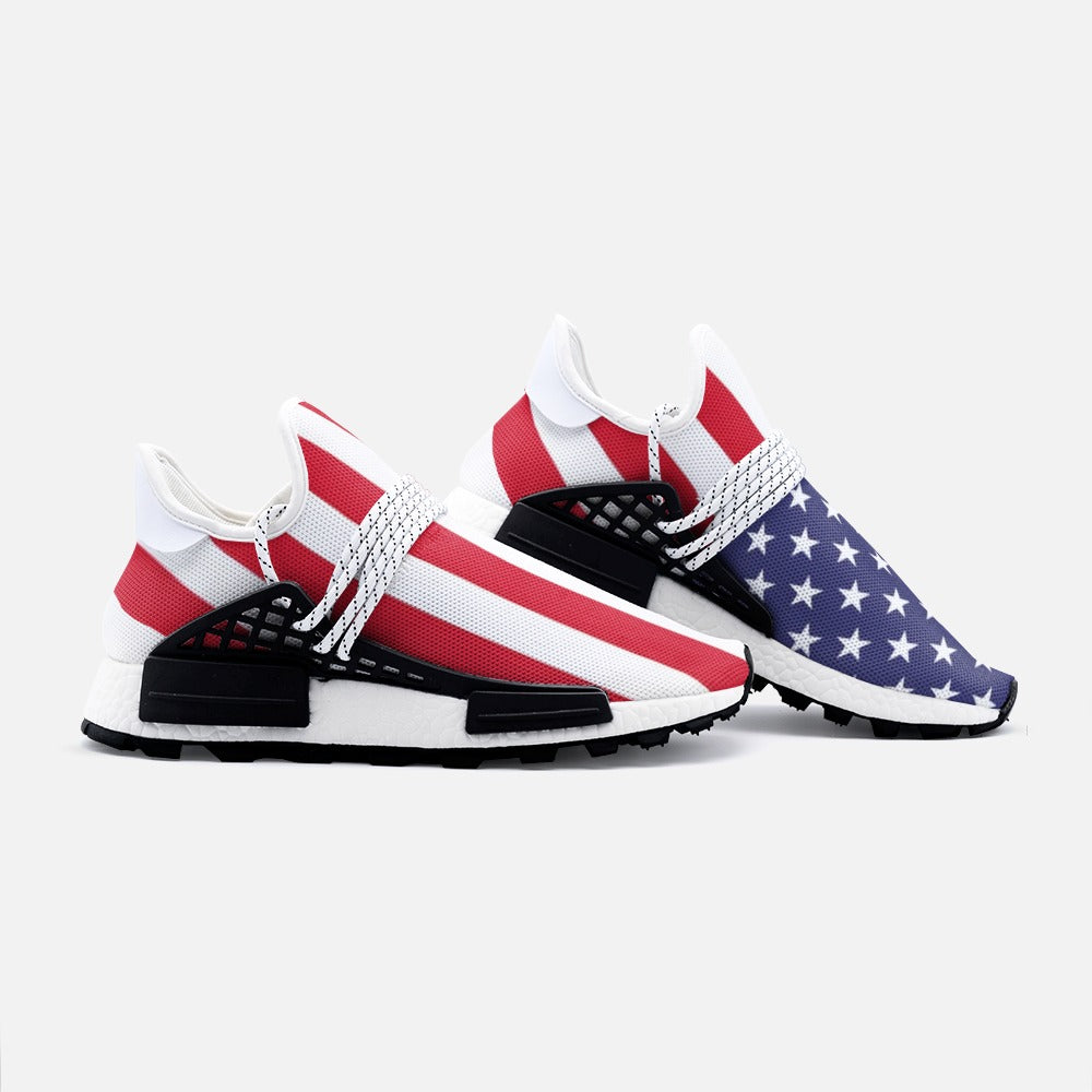 American Flag Unisex Lightweight Sneaker S-1 Boost DromedarShop.com Online Boutique