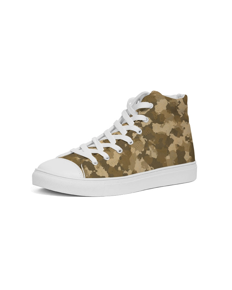 Military Pattern Men's Hightop Canvas Shoe DromedarShop.com Online Boutique