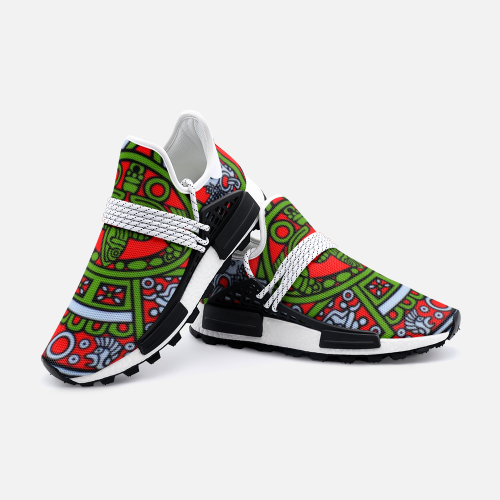 Aztec Mask pattern Unisex Lightweight Sneaker S-1 Boost DromedarShop.com Online Boutique