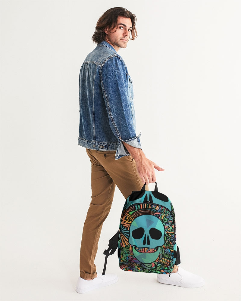 Aztec-Inka Collection Mexican Colorful Skull Large Backpack DromedarShop.com Online Boutique