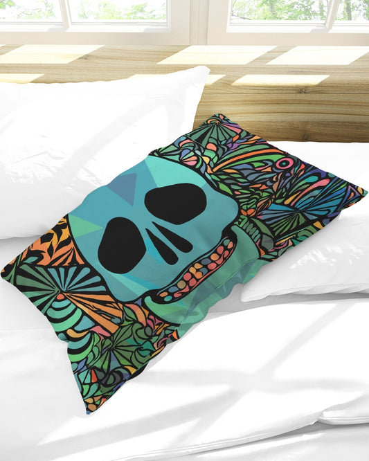 Aztec-Inka Collection Mexican Colorful Skull Queen Pillow Case DromedarShop.com Online Boutique
