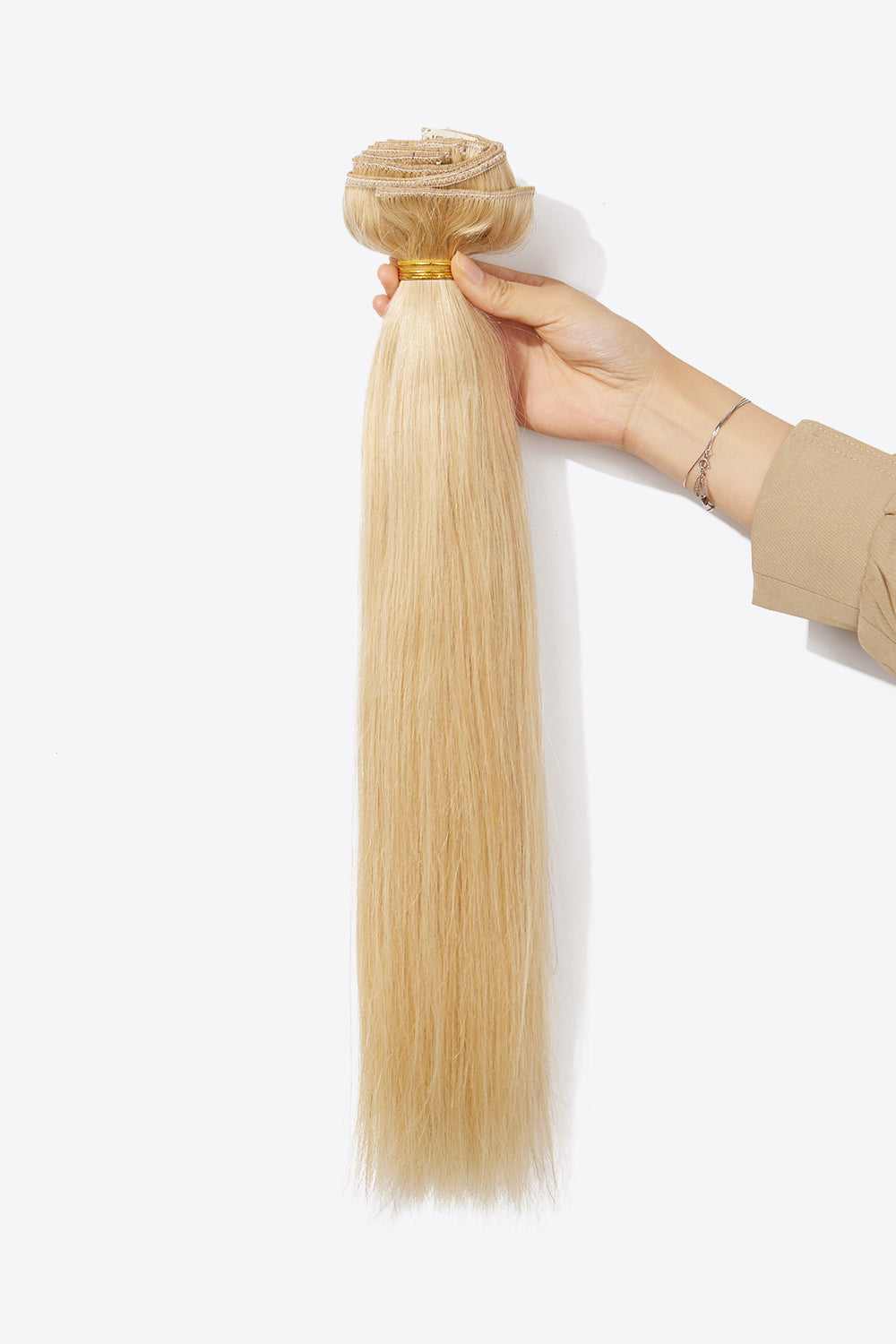Nr. 613 Straight Clip-in Hair Extensions Human Hair DromedarShop.com Online Boutique