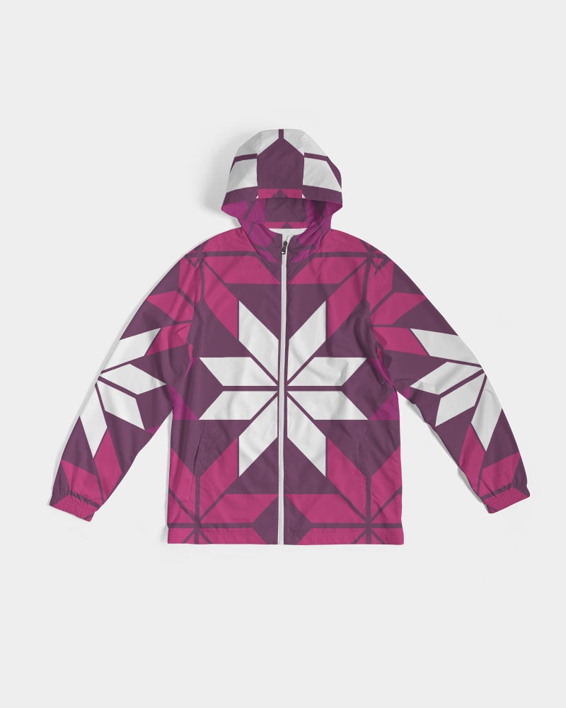 Aztec-Inka Collection Aztec Purple pattern Men's Windbreaker DromedarShop.com Online Boutique